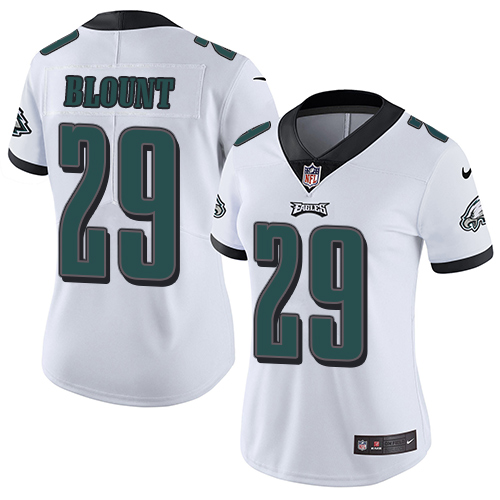 Nike Eagles #29 LeGarrette Blount White Women's Stitched NFL Vapor Untouchable Limited Jersey